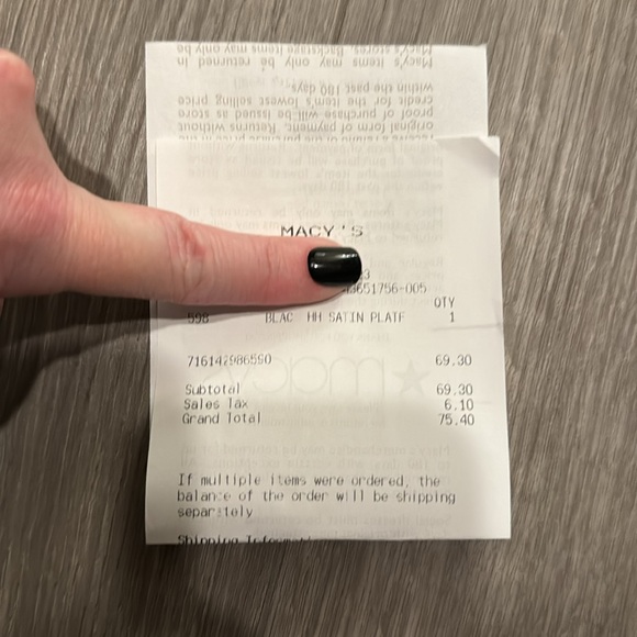 Nina Fayette Black Satin Heels - Picture 11 of 11